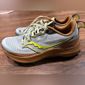 Saucony Peregrine 13 Glacier Bronze Women's 7.5 Trail Running/Hiking Shoes